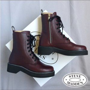 Steve Madden Ryder Lace-up Combat Boots. Size 6